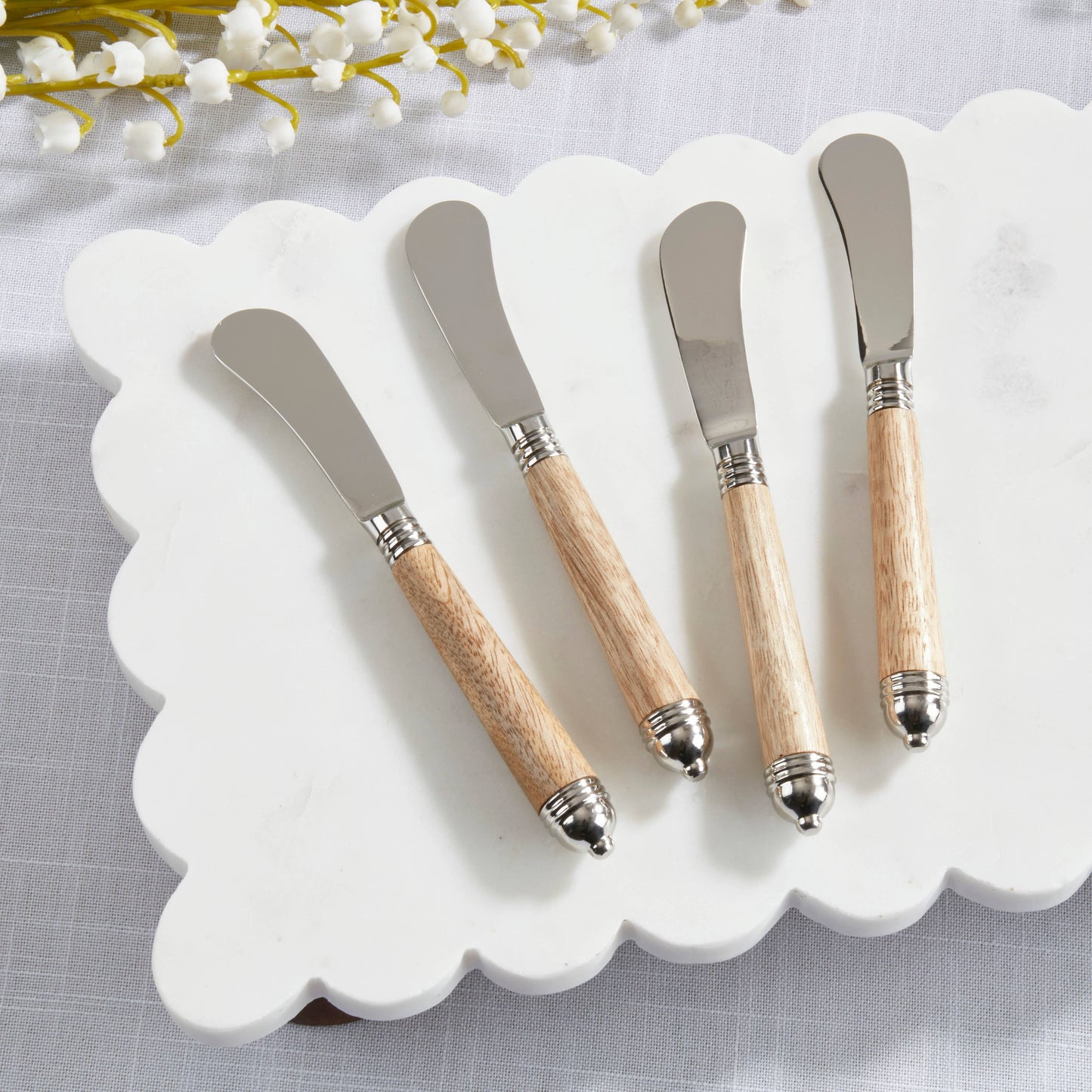 Mango Wood Handle Stainless Steel Butter Knives