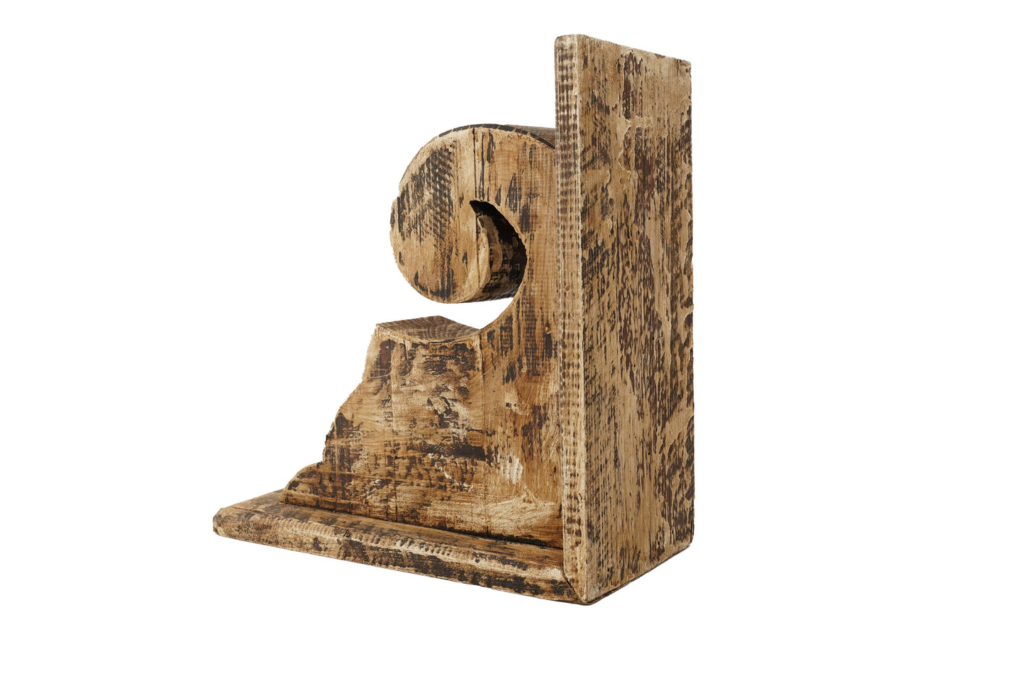 Big Springs Farmhouse-Bookend-Corbel-6Wx12H-Antiqued White