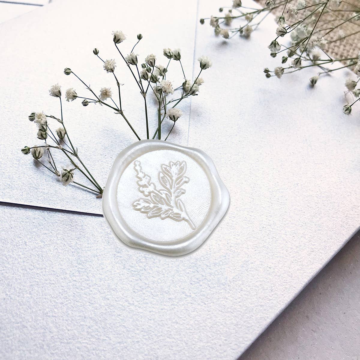 Botanical Adhesive Wax Seal Stickers 1 1/4" - 25 Pk-Multi