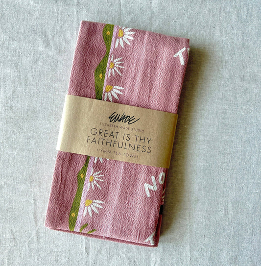 Great is Thy Faithfulness Hymn Tea Towel