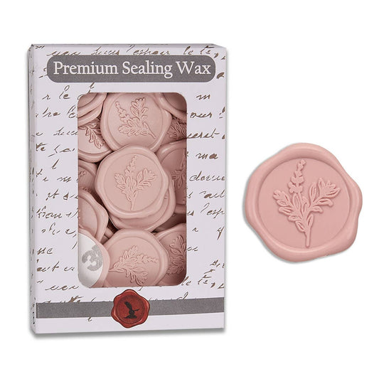 Botanical Adhesive Wax Seal Stickers 1 1/4" - 25 Pk-Multi