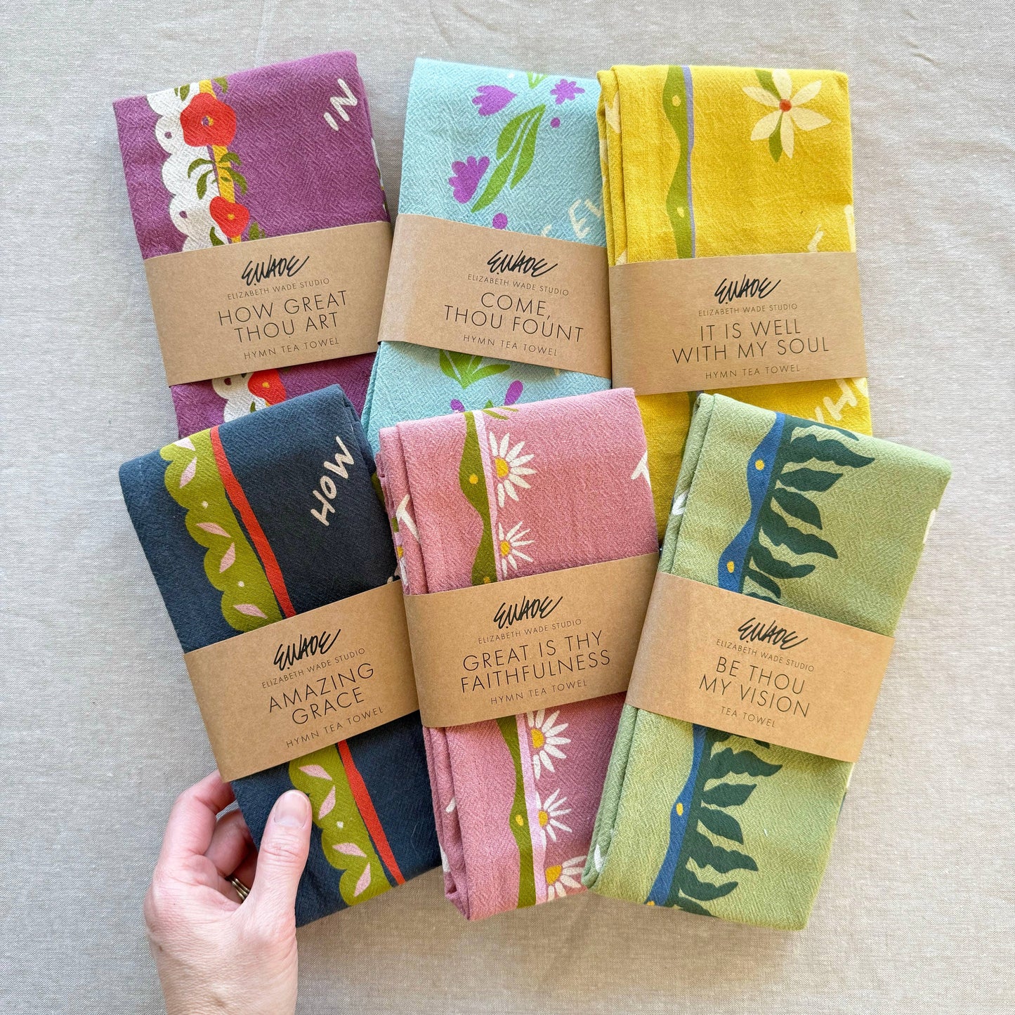 Great is Thy Faithfulness Hymn Tea Towel