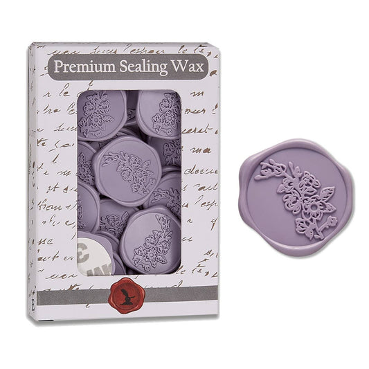 Sweet Magnolia Adhesive Wax Seal Stickers 1 1/4" - 25 Pk