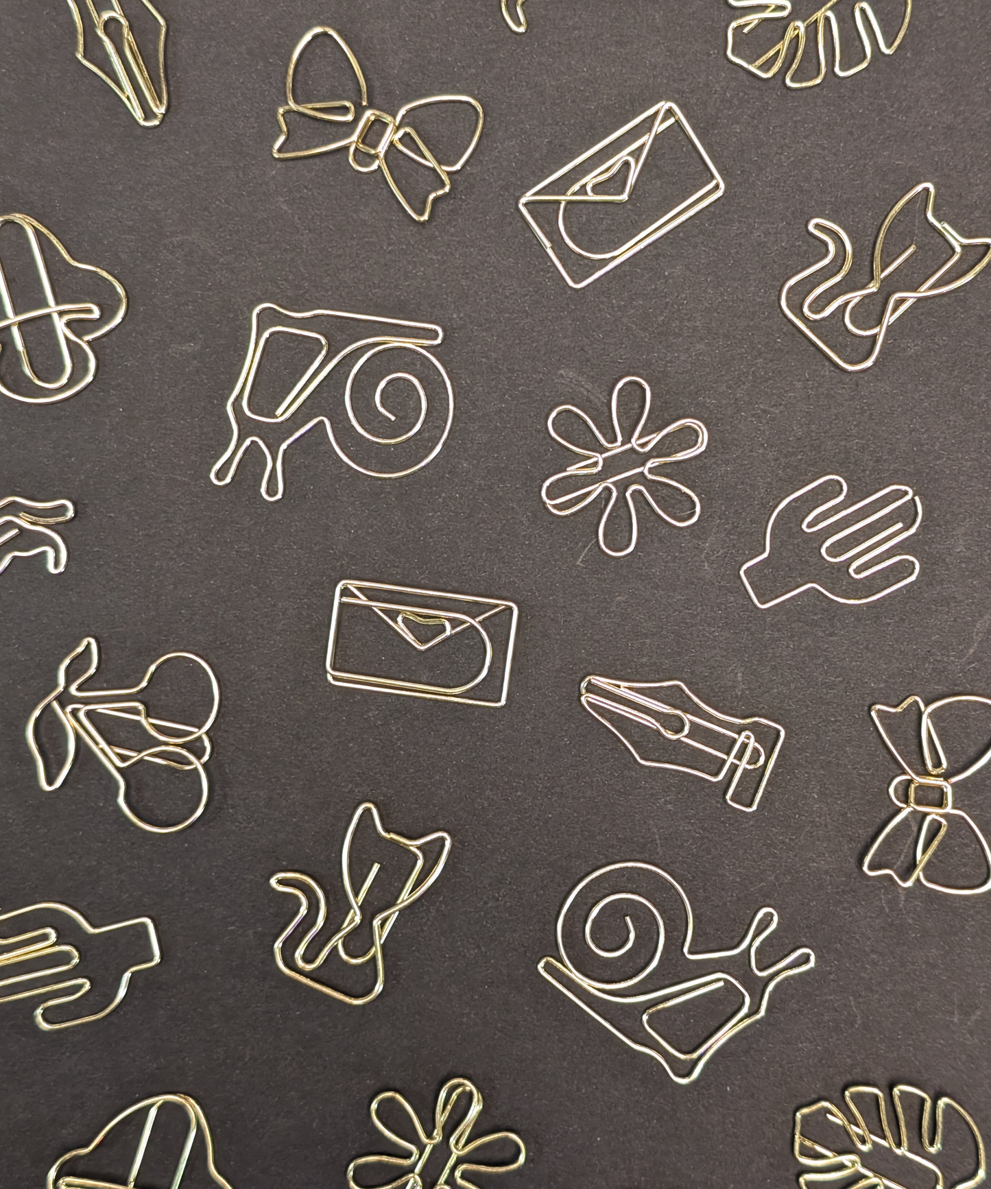 Gold Cactus Boxed Paper Clips - Set of 12