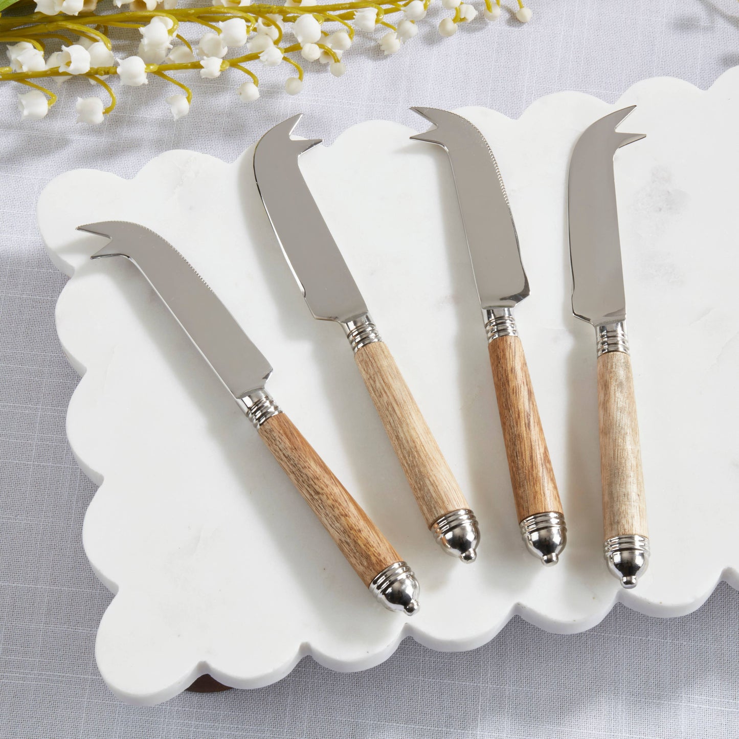Mango Wood Handle Stainless Steel Cheese Knives