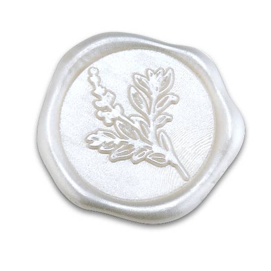 Botanical Adhesive Wax Seal Stickers 1 1/4" - 25 Pk-Multi
