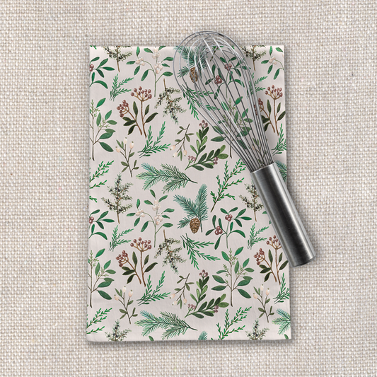 Winter Berry Tea Towel